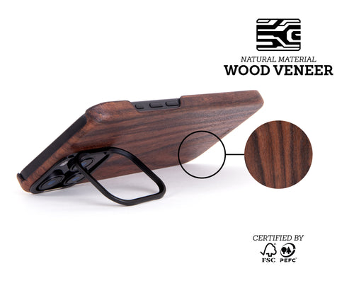 IPhone Case - Walnut Hard Wood