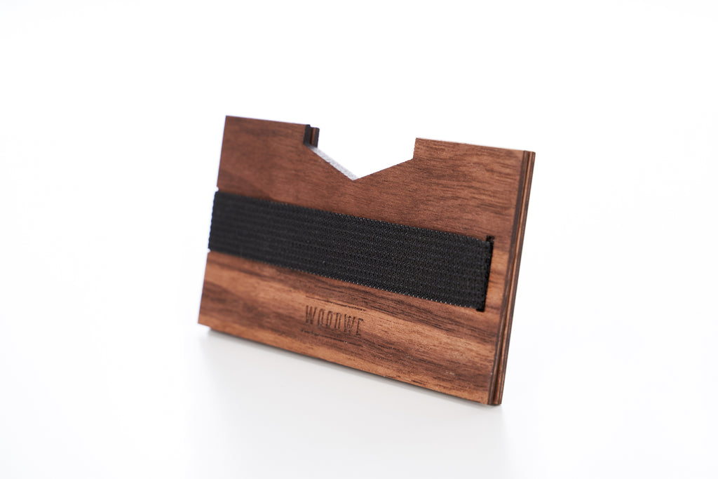 Wallet Holder - Walnut Wood