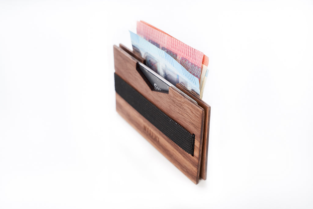 Wallet Holder - Walnut Wood