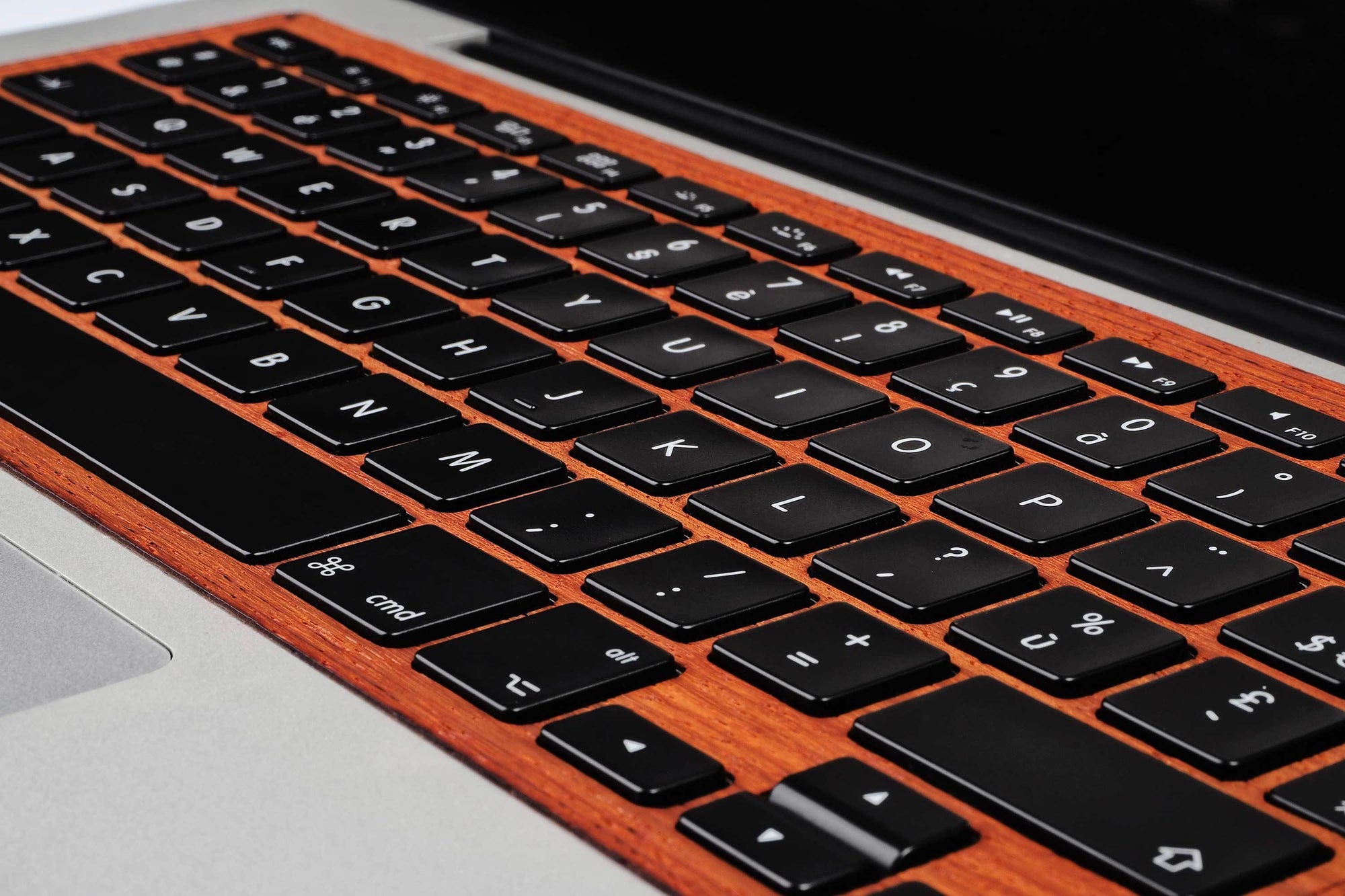 Macbook Keyboard Padauk Wood Sticker Decal Skin Cover Case for Air Pro 11 13 15 12 inch in 1
