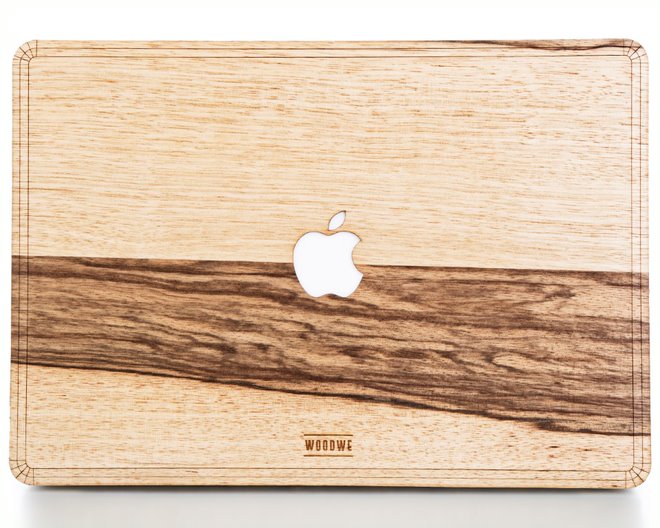 MacBook Skin - Made of Real Wood - Black Frake