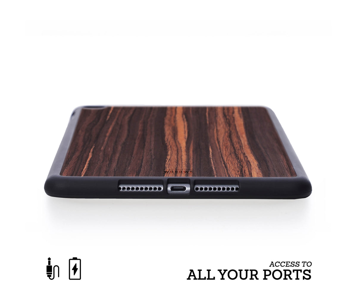 ipad case cover wood protection protective ebony mini air pro