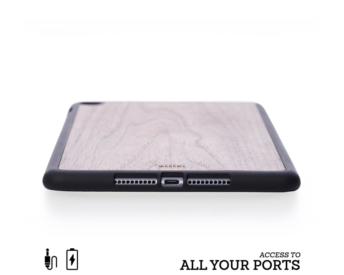 ipad case cover wood protection protective walnut mini air pro