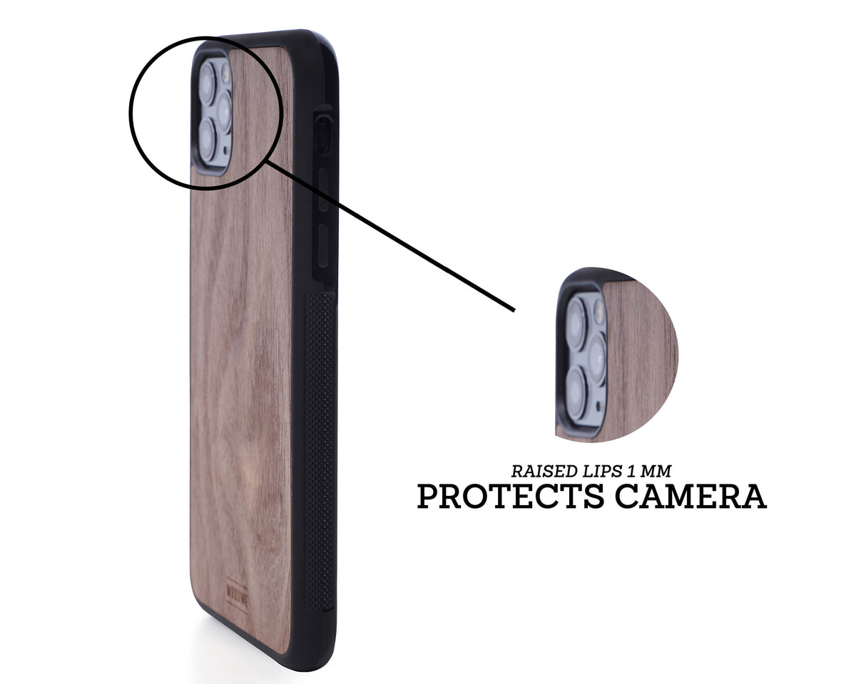 iphone case cover wood protection protective walnut