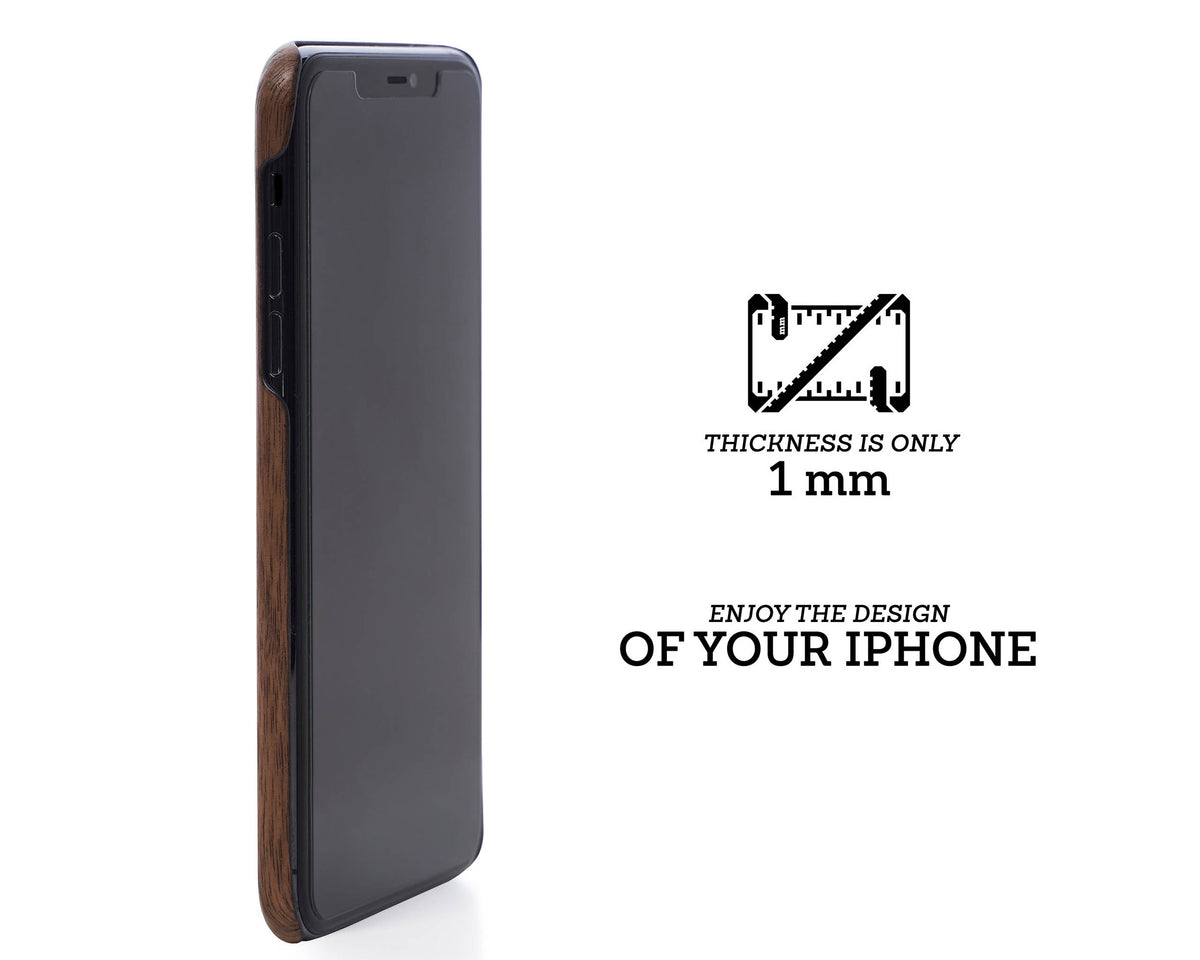iphone case cover wood protection protective walnut hardcase