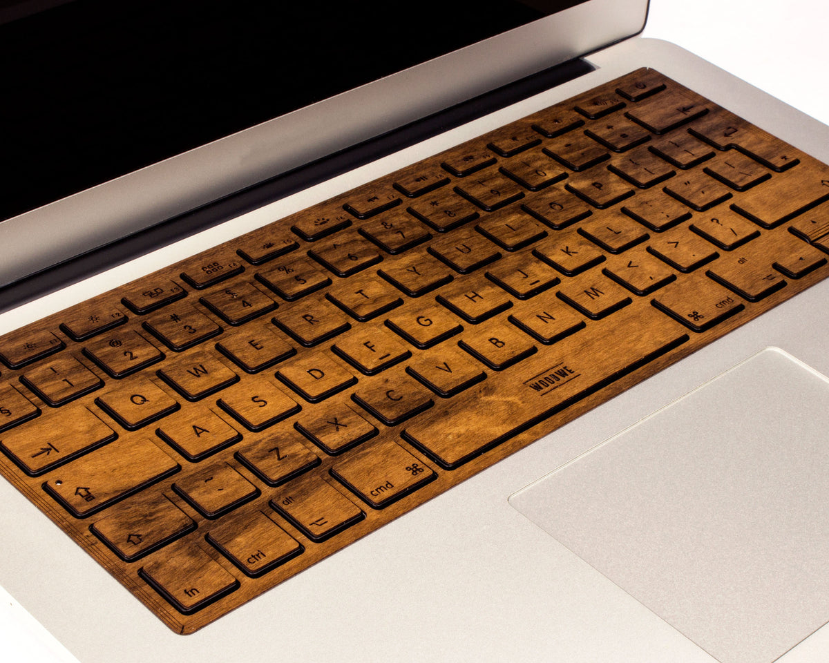 Macbook Wood Keyboard Skin - Imbuia