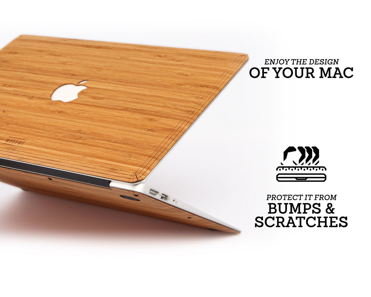 MacBook Skin - Made of Real Wood - Bamboo