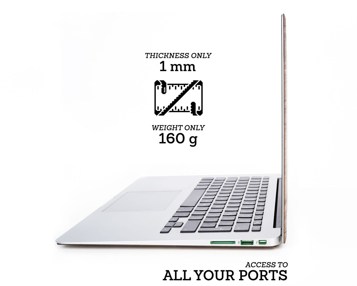 Bear in the Woods - Minimal - Macbook Wood Skin